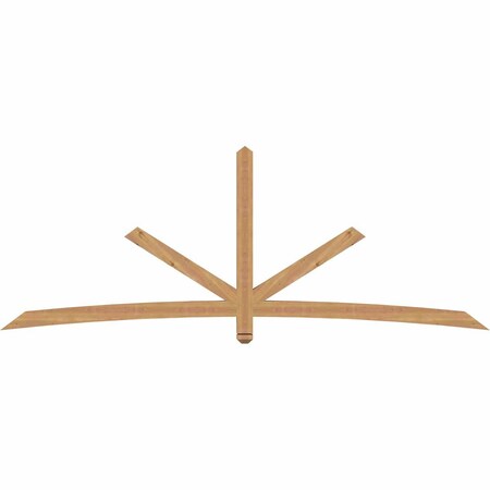 Ekena Millwork Alberta Smooth Timber Gable Bracket, Western Red Cedar, 108"W x 40"H x 3 1/2"D x 3 1/2"F, 9/12 Pitch GBW108X40X0404ALB00SWR